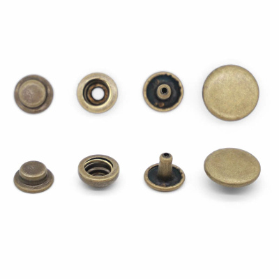  Кнопка нержавеющая DELTA 15х12,5 мм № 501 цв.Антик (уп.20шт) ProKnopka  ТриКатушки