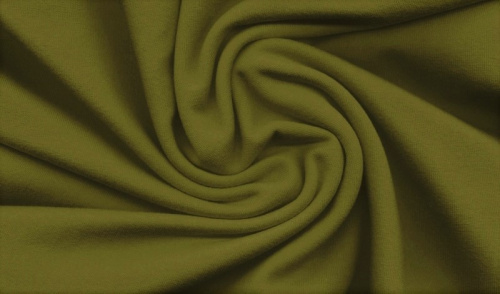  Ткань Футер 3-х нитка г/к с начесом 320гр.кв.м, 67% Хб+33% ПЭ, пенье, цв. Милитари IS  ТриКатушки