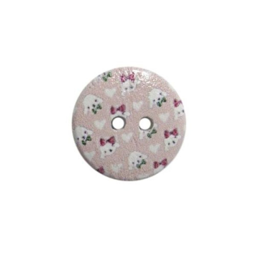  Пуговица деревянная, Орнамент 18мм (цвет 44) (10шт.) Proknopka  ТриКатушки