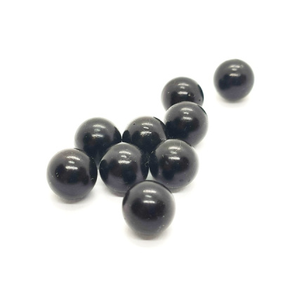  Жемчужина (Бусинка) 6 мм уп.500гр.( 3650 шт +/-) без Шипа цв. Черный  ТриКатушки