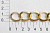UX 012С цепь алюминий цв. 18К gold (упаковка 10 метров)