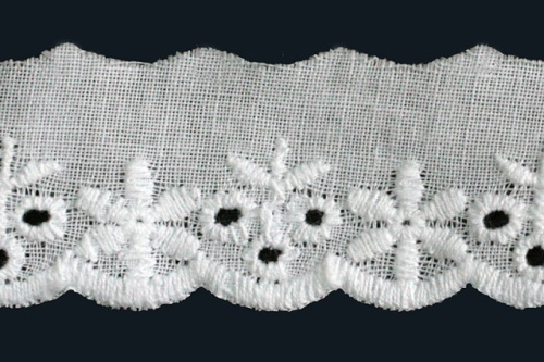  1054 белый Шитье 100% ХБ 25мм (намотка 15 ярдов = 13,7 метра)  ТриКатушки