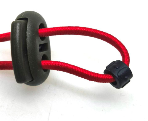  Фиксатор для шнура 2 отверстия Овал 101-Б (27002-СБ) цв.Хаки (уп.50/250/500 шт)  ТриКатушки