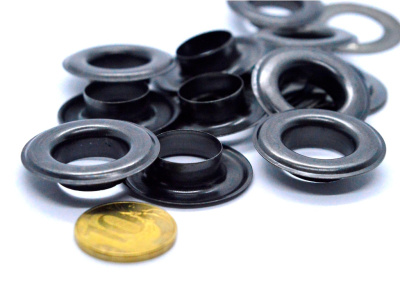  Люверсы №31 17 мм сталь черный никель (уп 10 шт) "Proknopka"  ТриКатушки