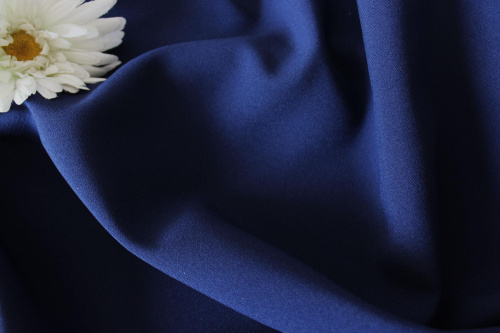  Ткань Габардин стрейч арт.1000 ,ш.150см., 270 гр/мп., №715 цв.синий  ТриКатушки