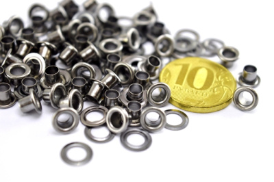  Люверсы №17 3мм сталь Черный Никель (уп 5000шт) СТОРМ  ТриКатушки