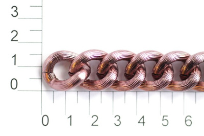  UX 015С цепь алюминий цв. coffee (упаковка 10 метров)  ТриКатушки