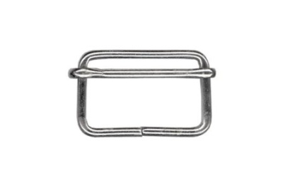  Пряжка регулировочная 20 мм цв. Никель  (фас.10/100/500/1000шт.)  ТриКатушки