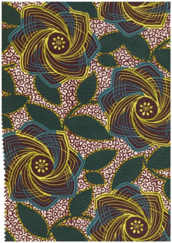  Ткань габардин принт арт.1010 цв.168  ТриКатушки