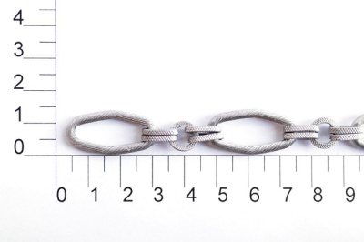  UX 008С цепь алюминий цв. ancient silver (упаковка 10 метров)  ТриКатушки