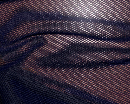  Ткань Сетка трикотажная (100 ПЭ, 70 гр/м2, ш. 1,5м) цв. Т.Синий 19-3933  ТриКатушки