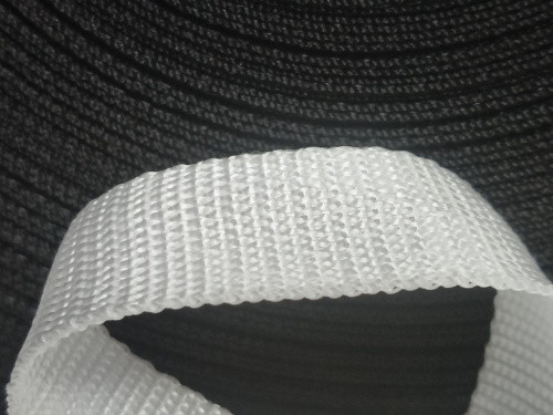  Стропа текстильная 25мм 13г/м цв.Белый (уп100м) Россия  ТриКатушки