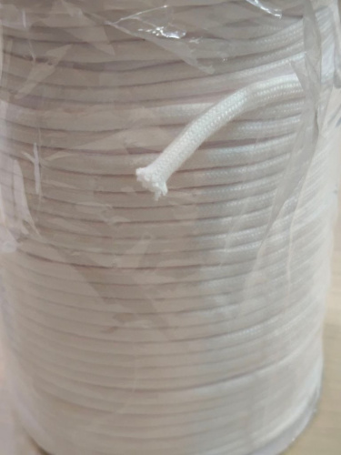  Шнур 6209-1139 круглый с наполнителем 5мм 100%ПЭ 5,0г/м (уп.100 м) цв.101 белый  ТриКатушки