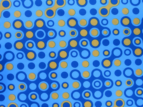  Ткань курточная детская  Дьюспо 240T WR PU цв.Spheres-8 голубой 66  ТриКатушки