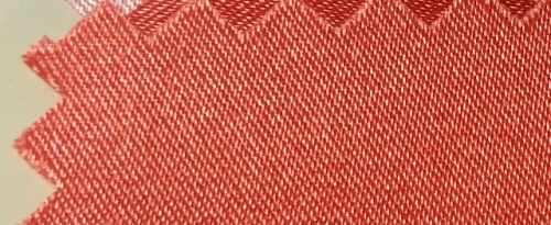 Ткань 2001 Атлас Стрейч, №217 коралловый    ТриКатушки