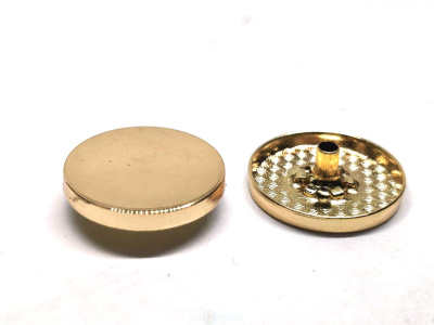  Шляпка плоская к кнопке литая 20 мм Premium (Нержавеющие) цв.Золото (уп.5/50 шт)  ТриКатушки