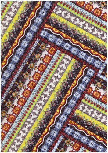  Ткань габардин принт арт.1010 цв.165  ТриКатушки