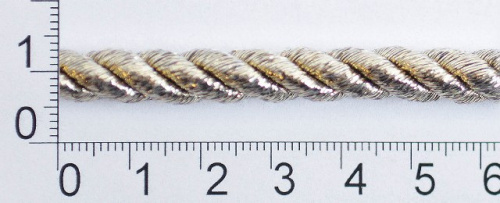  0371-6045 Шнур декоративный 7мм (намотка 50 метров) золото  ТриКатушки