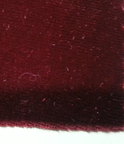  Ткань 3005 Бархат стрейч, ш.150см., №105 бордо  ТриКатушки