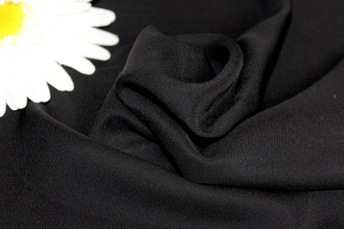  Ткань Шифон 2009 ш. 150 см.,цвет №999 черный  ТриКатушки