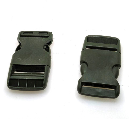  Фастекс (защелка-трезубец) А-25 (25мм) цв.Хаки (уп.10 шт)  ТриКатушки