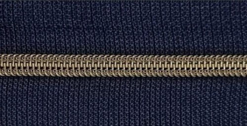  Молния спиральная Т3,5 джинс (металлизированная) 18см №330 антик  ТриКатушки