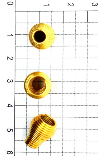  Наконечники для шнура (пружинка) металл цв.Золото (уп.10/50/500 шт.)  ТриКатушки
