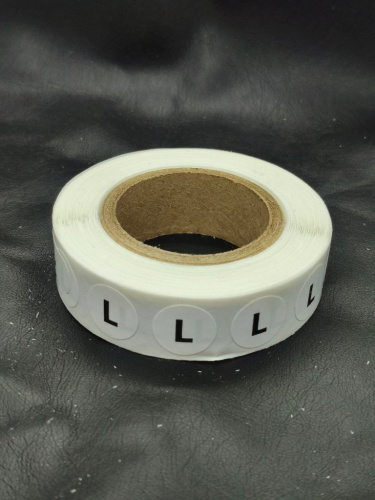  Размерник-наклейка на бумаге L (рул.1000шт)  ТриКатушки