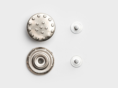  Джинсовая пуговица  20 мм (латунь) JD116 нестабильная, цв. никель/50 шт  ТриКатушки