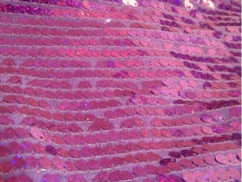  Ткань 5033 Сетка пайетки Галлограмма №301 фиолетовый  ТриКатушки