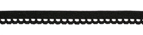  5604 черный резинка бельевая 10мм (намотка 144 ярда = 131,7 метра)  ТриКатушки