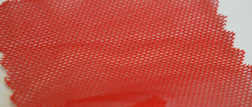  Сетка стрейч ш.150 ,пл.130,100%ПЭ арт.5000 цв.102 красный  ТриКатушки