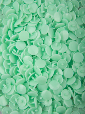  Кнопка пластиковая трикотажная 12,5 х 10 мм, цв. 199 салатовый (уп.1000 шт)F  ТриКатушки