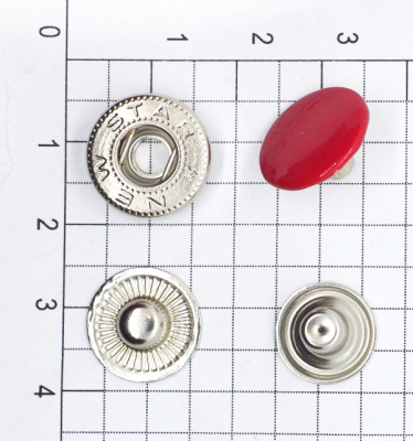  Кнопка Альфа 15мм сталь цв. 148/красный (уп 720 шт) Tals(Турция)  ТриКатушки