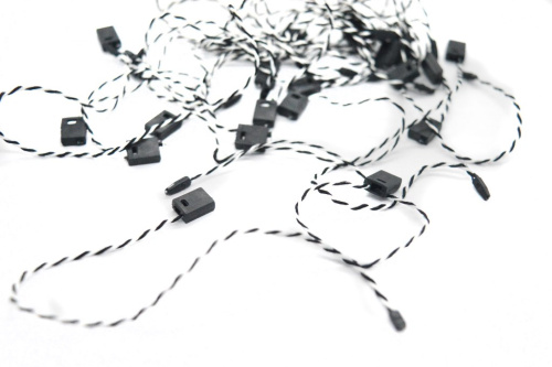  Микропломба (уп.1000шт.) 15см, цв. черный/белый  ТриКатушки