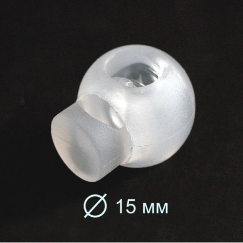  3129 прозрачный Фиксатор пластик (упаковка 200 штук)  ТриКатушки