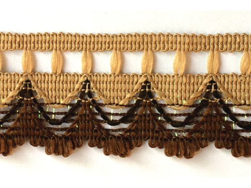  020- 1KJ тесьма декоративная ширина 35мм (упаковка 20 ярдов = 18,3 метра)  ТриКатушки