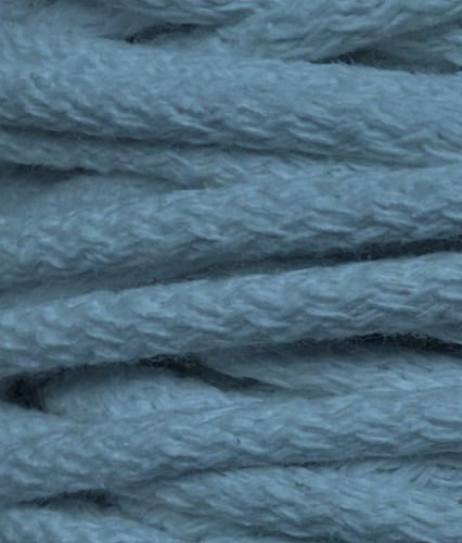  Шнур хлопчатобумажный круглый с наполнителем 5 мм (уп.100м) цв. 122 голубой бирюзовый  ТриКатушки