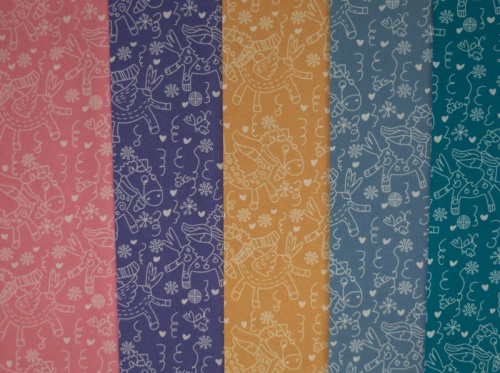  Ткань курточная детская  Дьюспо 240T WR PU цв.Horses-all-colors  ТриКатушки