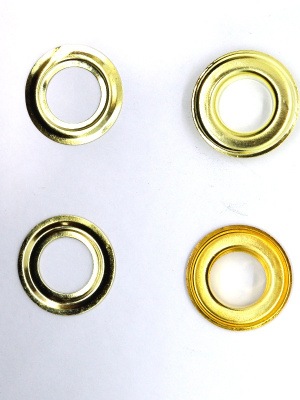  Люверсы №31 17 мм сталь золото (уп 10шт) "Proknopka"  ТриКатушки