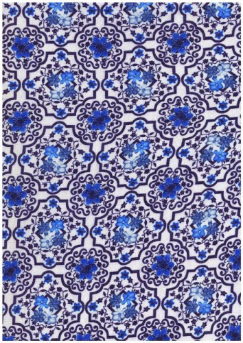  Ткань габардин принт арт.1010 цв.158  ТриКатушки