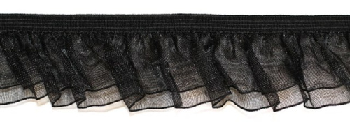  6227 черный резинка бельевая 27мм (намотка 144 ярда = 131,7 метра)  ТриКатушки