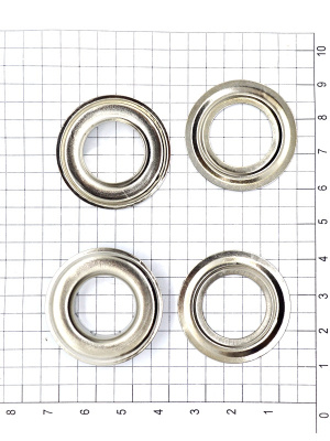  Люверсы №31 17 мм сталь никель (уп 10 шт) "Proknopka"  ТриКатушки