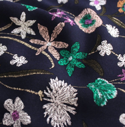  Ткань Вискоза принт арт.2019 цв.153  ТриКатушки