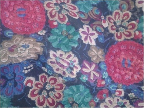  Ткань Шифон ПРИНТ ш.150см.,2010 цвет №75  ТриКатушки