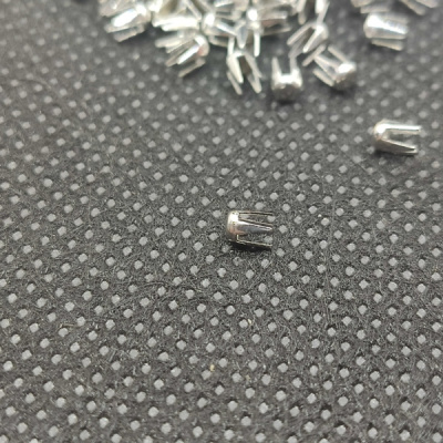  Жемчужина (Бусинка) 6 мм( уп.100шт) с Шипом цв. НИКЕЛЬ "Proknopka"  ТриКатушки