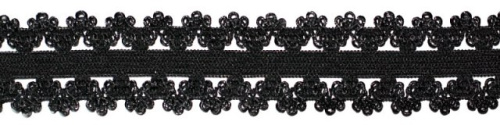  5259 черный резинка бельевая 20мм (намотка 144 ярда = 131,7 метра)  ТриКатушки