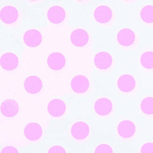  Ткань Кашибо горох 4,2см белый/розовый арт. 5053  ТриКатушки