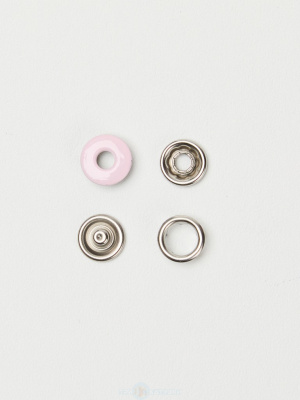  Кнопка трикотажная (бублик) 9,5 мм, цв.133 Св.Розовый/1440 шт  ТриКатушки