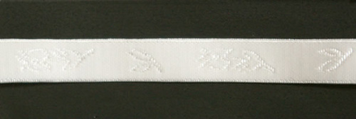  2076 белый Резинка для брителей 12мм (упаковка 50 метров)  ТриКатушки